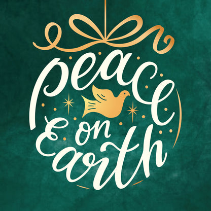Compassion Christmas Mini Card: Peace Bauble (pack of 10)