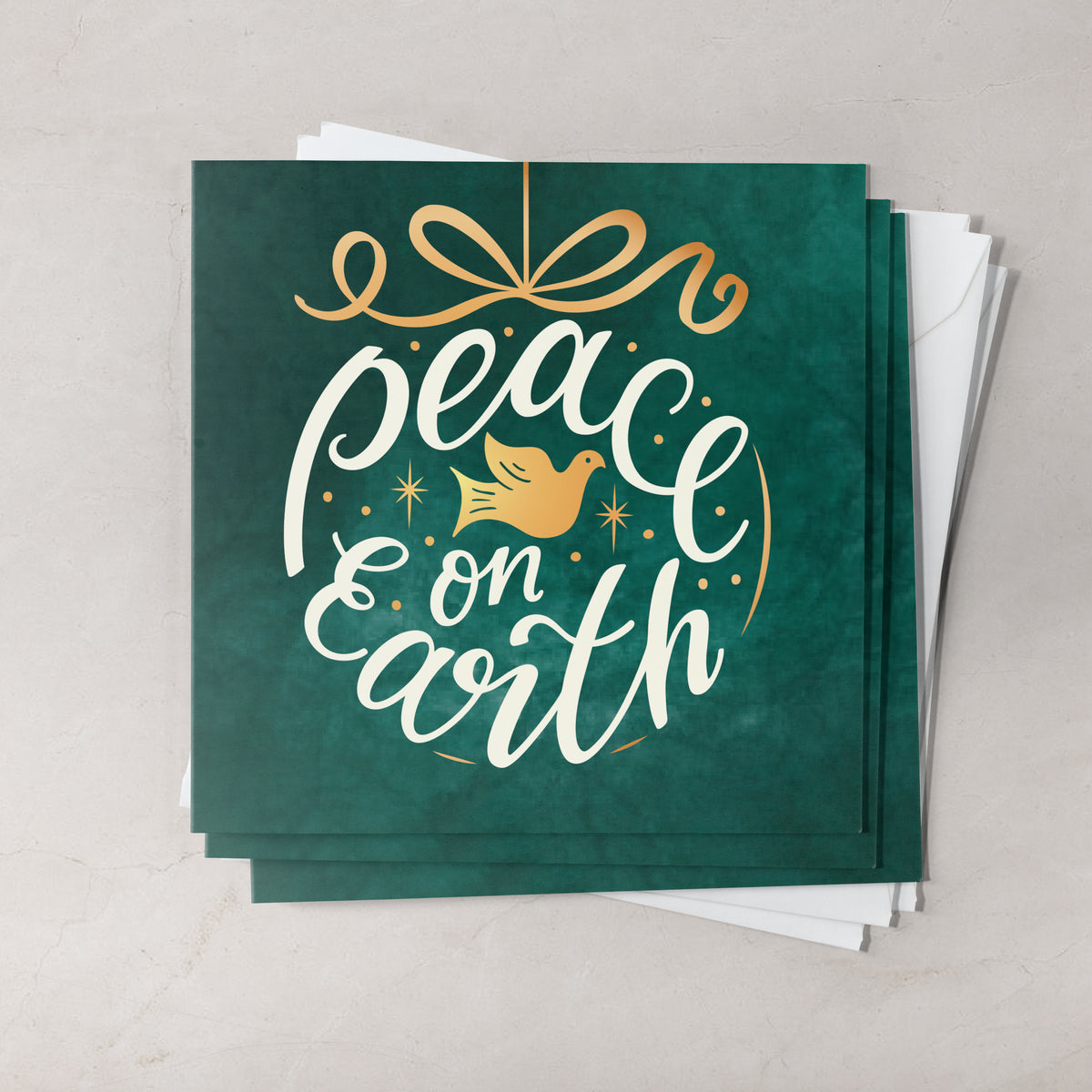 Compassion Christmas Mini Card: Peace Bauble (pack of 10)