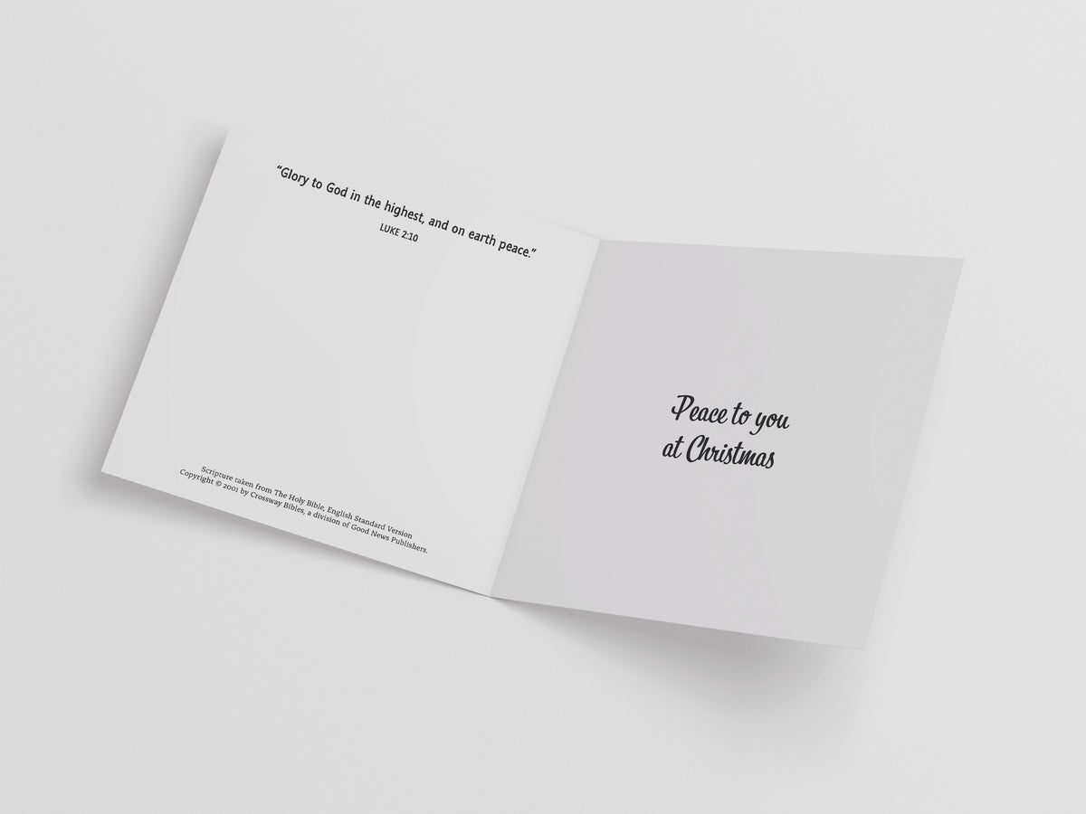 Compassion Christmas Mini Card: Peace Bauble (pack of 10)