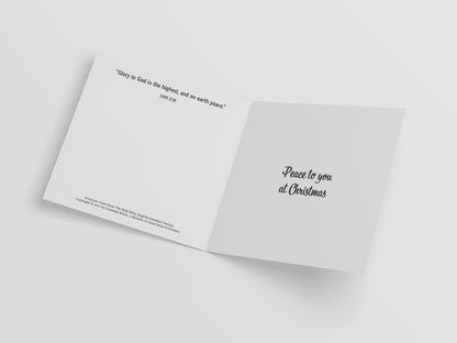 Compassion Christmas Mini Card: Peace Bauble (pack of 10)