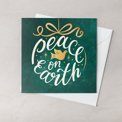 Compassion Christmas Mini Card: Peace Bauble (pack of 10)
