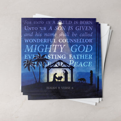 Compassion Christmas Mini Card: Isaiah 9:6 (pack of 10)