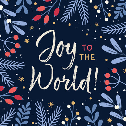 Compassion Christmas Mini Card: Joy/Foliage (pack of 10)