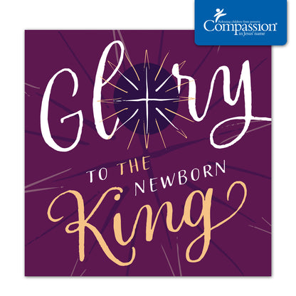 Compassion Christmas Mini Card: Glory (pack of 10)