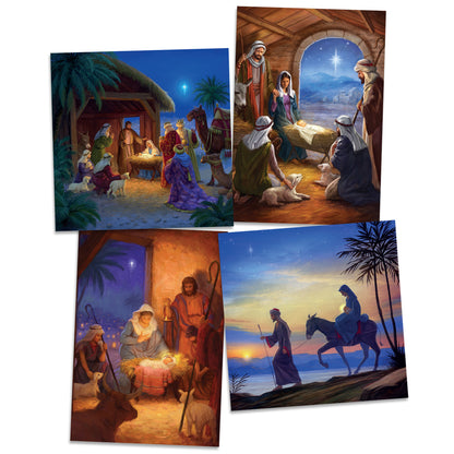 Traditional Nativity Christmas Card Boxed Assortment (20 cards)
