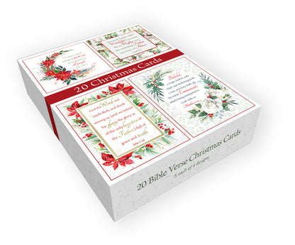 Christmas Verse Card Boxed Assortment (20 cards) - The Christian Gift Company