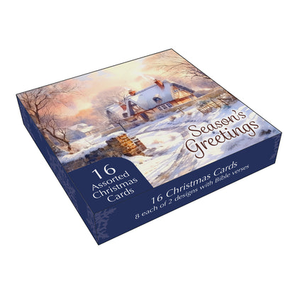 Christmas Card Box - Winter Scenes (16 cards)