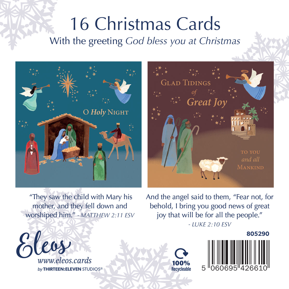 Christmas Card Box - Oh Holy Night (16 cards)