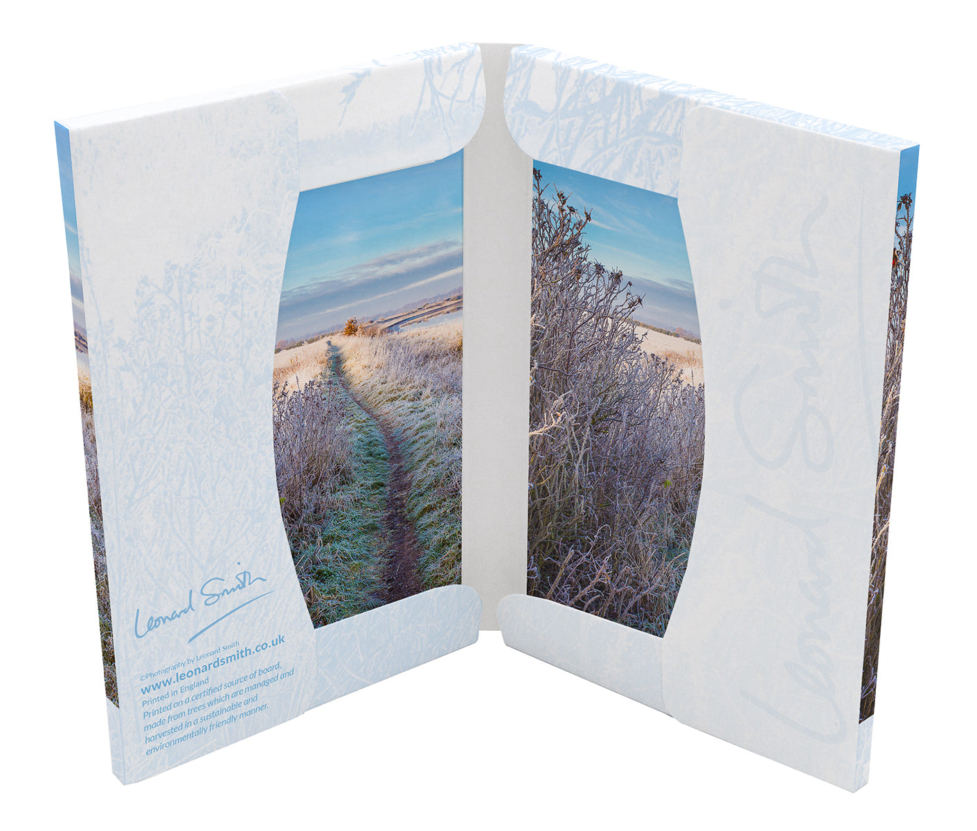 Christmas Card Wallet - Winter Walk (8 cards) - The Christian Gift Company