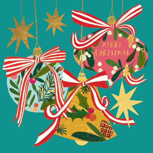 Charity Christmas Card: Christmas Decorations (pack of 4) - The Christian Gift Company