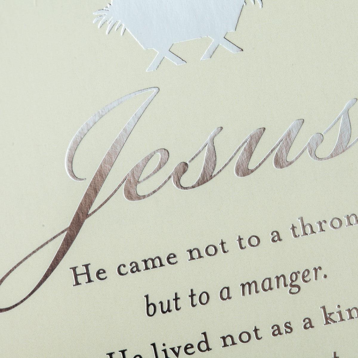 Select Christmas Cards - Jesus Came Not To A Throne (18 cards) - The Christian Gift Company