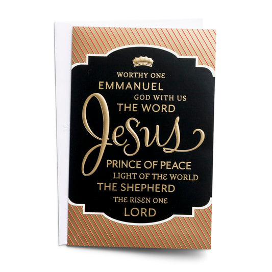 Premium Christmas Card Box - Names of Jesus (18 cards) - The Christian Gift Company