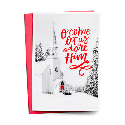 Select Christmas Cards - O Come Let Us Adore Him (18 cards) - The Christian Gift Company