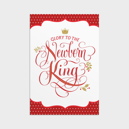 Select Christmas Cards - Glory To The Newborn King (18 cards) - The Christian Gift Company