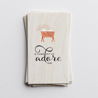 Little Inspirations Christmas Cards - O Come, Let Us Adore Him (16 cards) - The Christian Gift Company