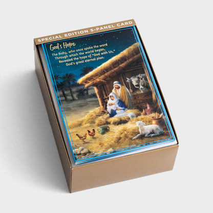 Special Edition 5-panel Christmas Cards - Christmas Story (18 cards) - The Christian Gift Company