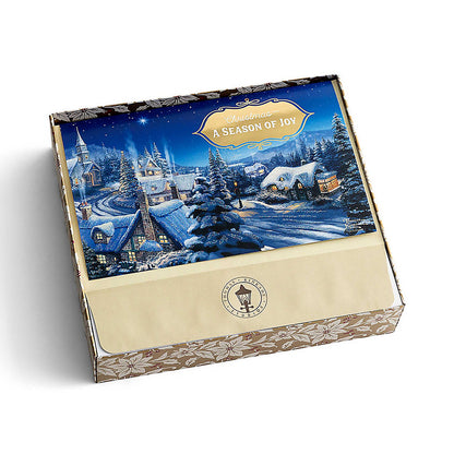 Thomas Kinkade Christmas Cards - A Season Of Joy (18 cards) - The Christian Gift Company