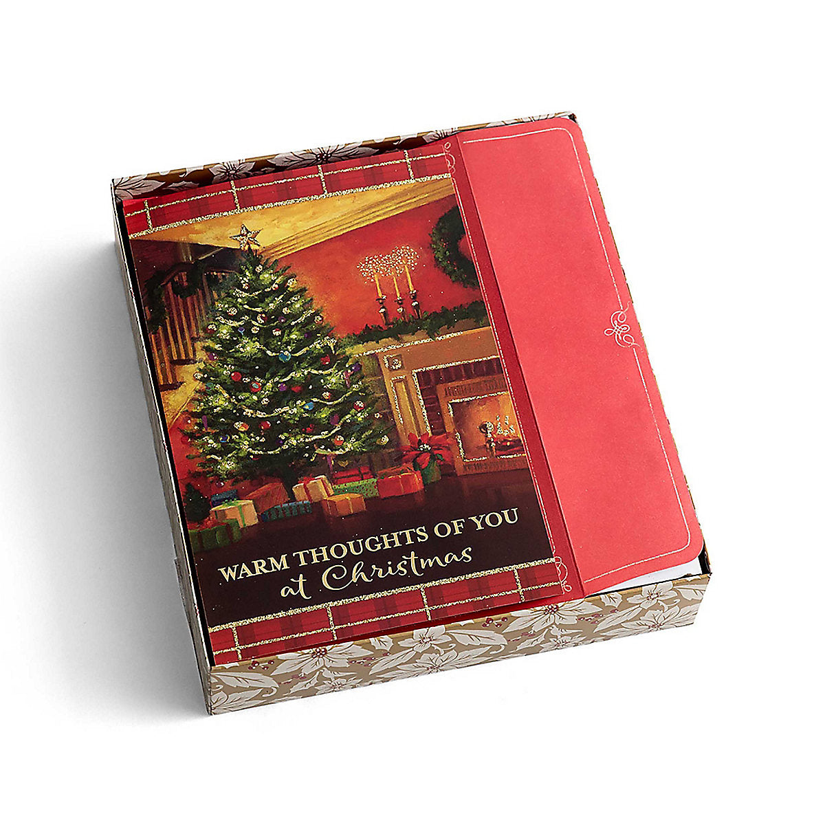 Premium Christmas Card Box - Warm Thoughts (18 cards) - The Christian Gift Company