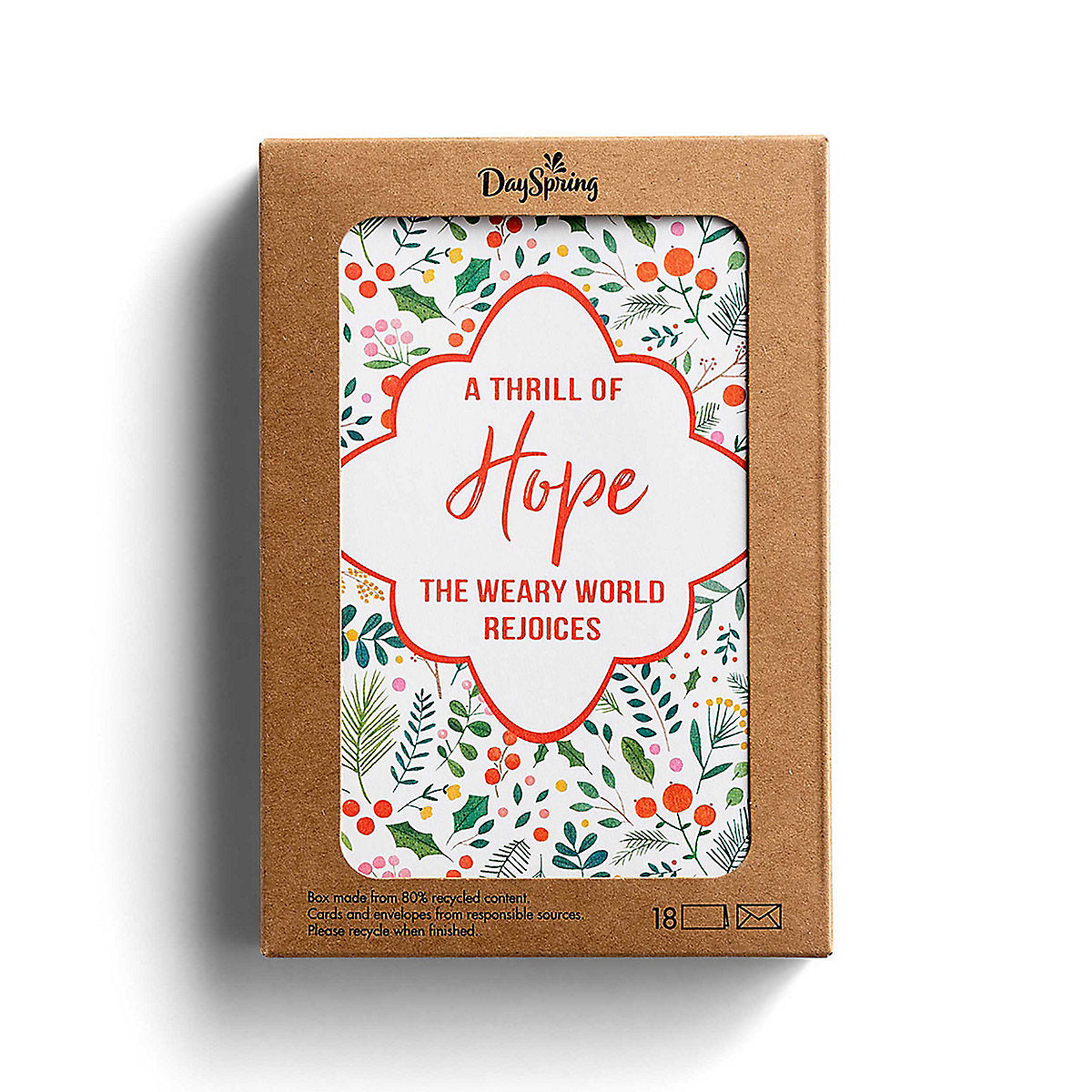 Christmas Cards - A Thrill Of Hope (18 cards) - The Christian Gift Company