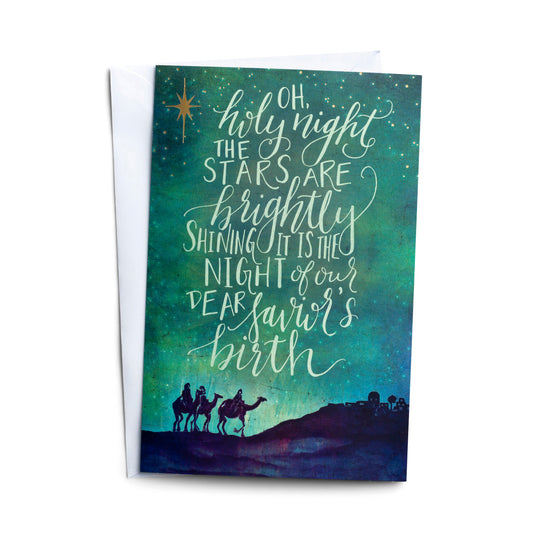 Christmas Cards - Oh Holy Night (50 cards) - The Christian Gift Company