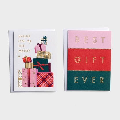 Christmas Card Dual Pack - Bring on the Merry (24 cards) - The Christian Gift Company