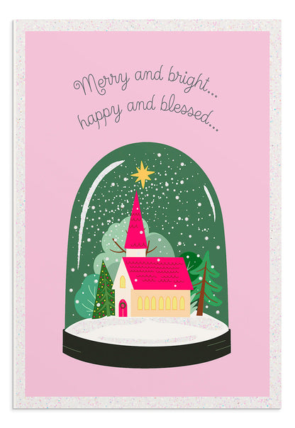 Select Christmas Cards - Merry and Bright (18 cards) - The Christian Gift Company