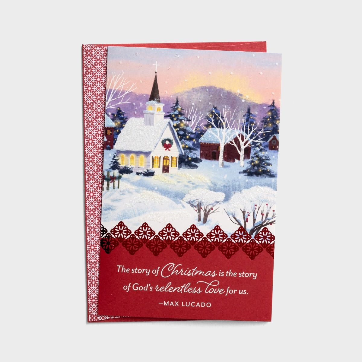 Premium Christmas Card Box - Christmas Village (18 cards) - The Christian Gift Company