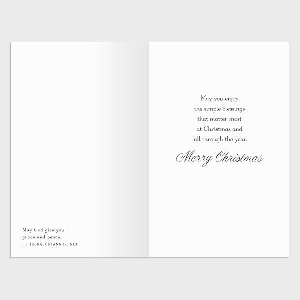 Premium Christmas Card Box - Peaceful Moments (18 cards) - The Christian Gift Company