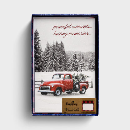 Premium Christmas Card Box - Peaceful Moments (18 cards) - The Christian Gift Company