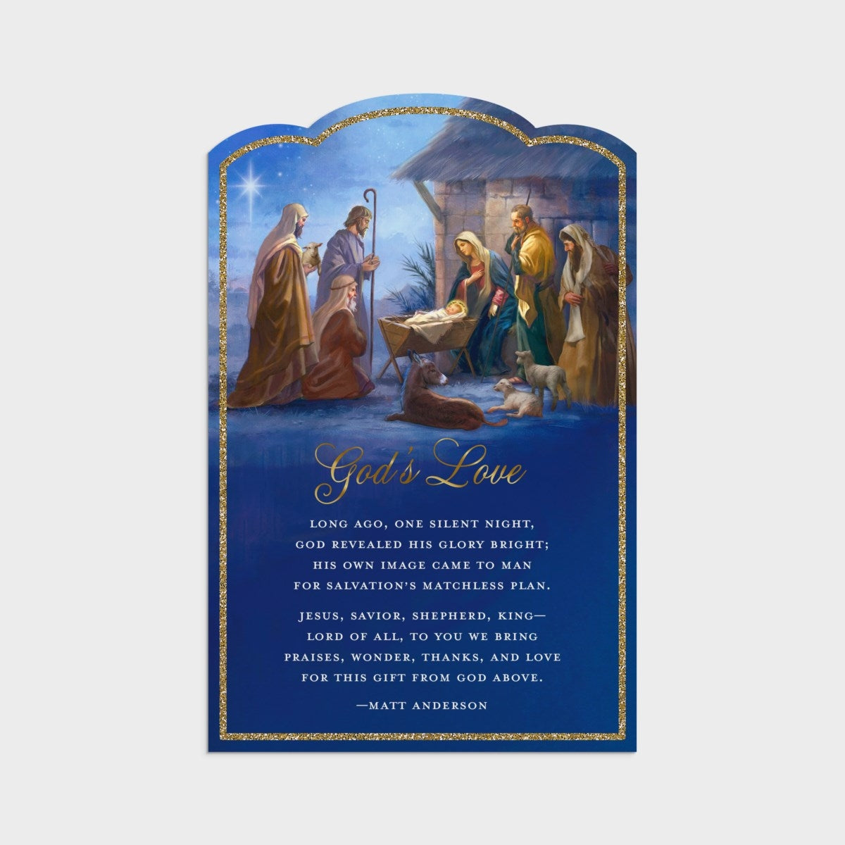 Premium Christmas Card Box - God's Love/Nativity (18 cards) - The Christian Gift Company