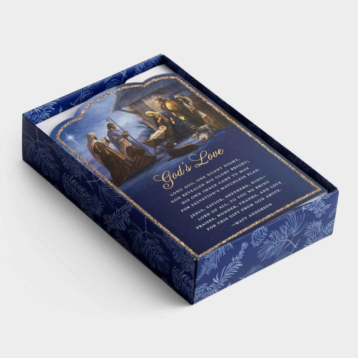 Premium Christmas Card Box - God's Love/Nativity (18 cards) - The Christian Gift Company