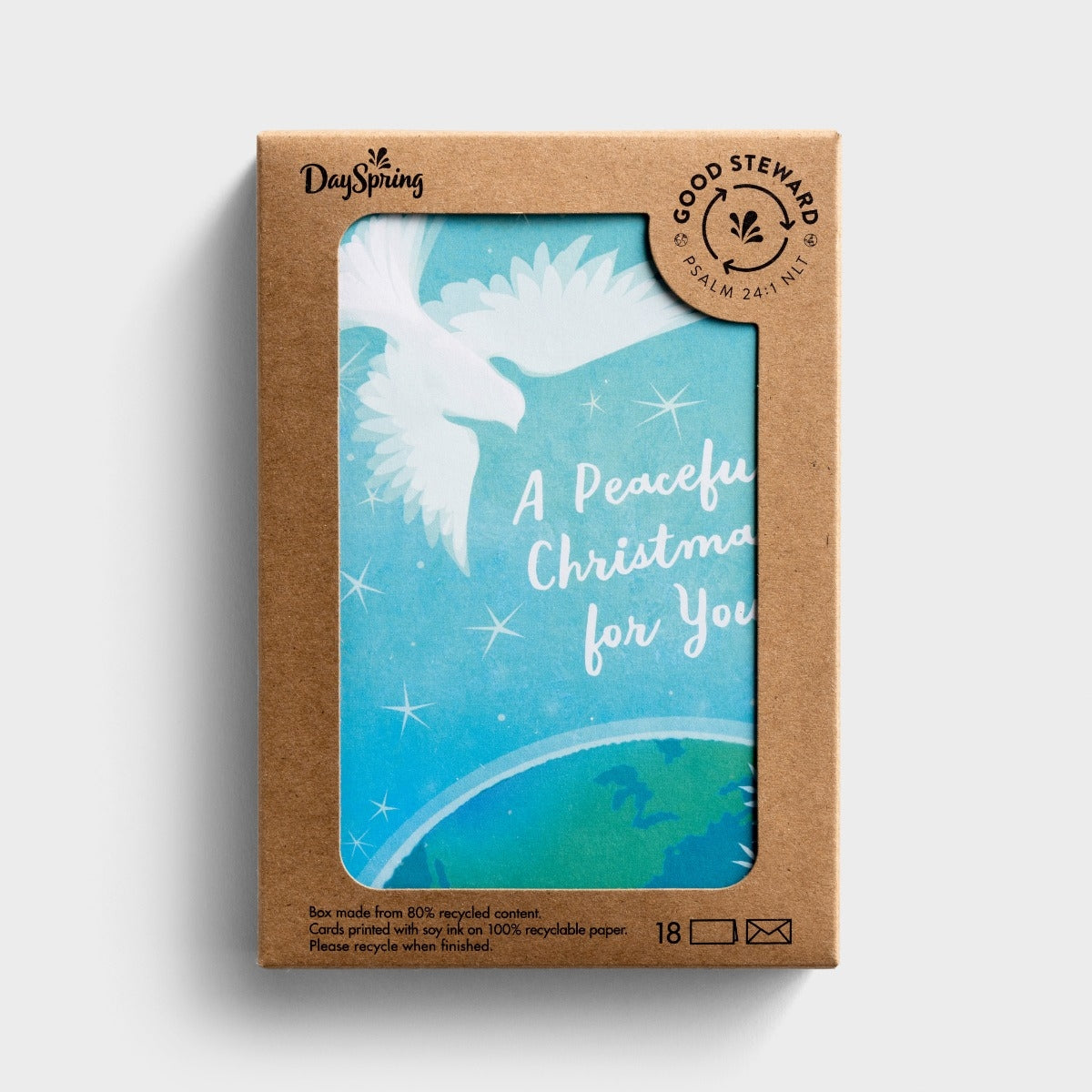 Christmas Cards - Peaceful Christmas (18 cards) - The Christian Gift Company