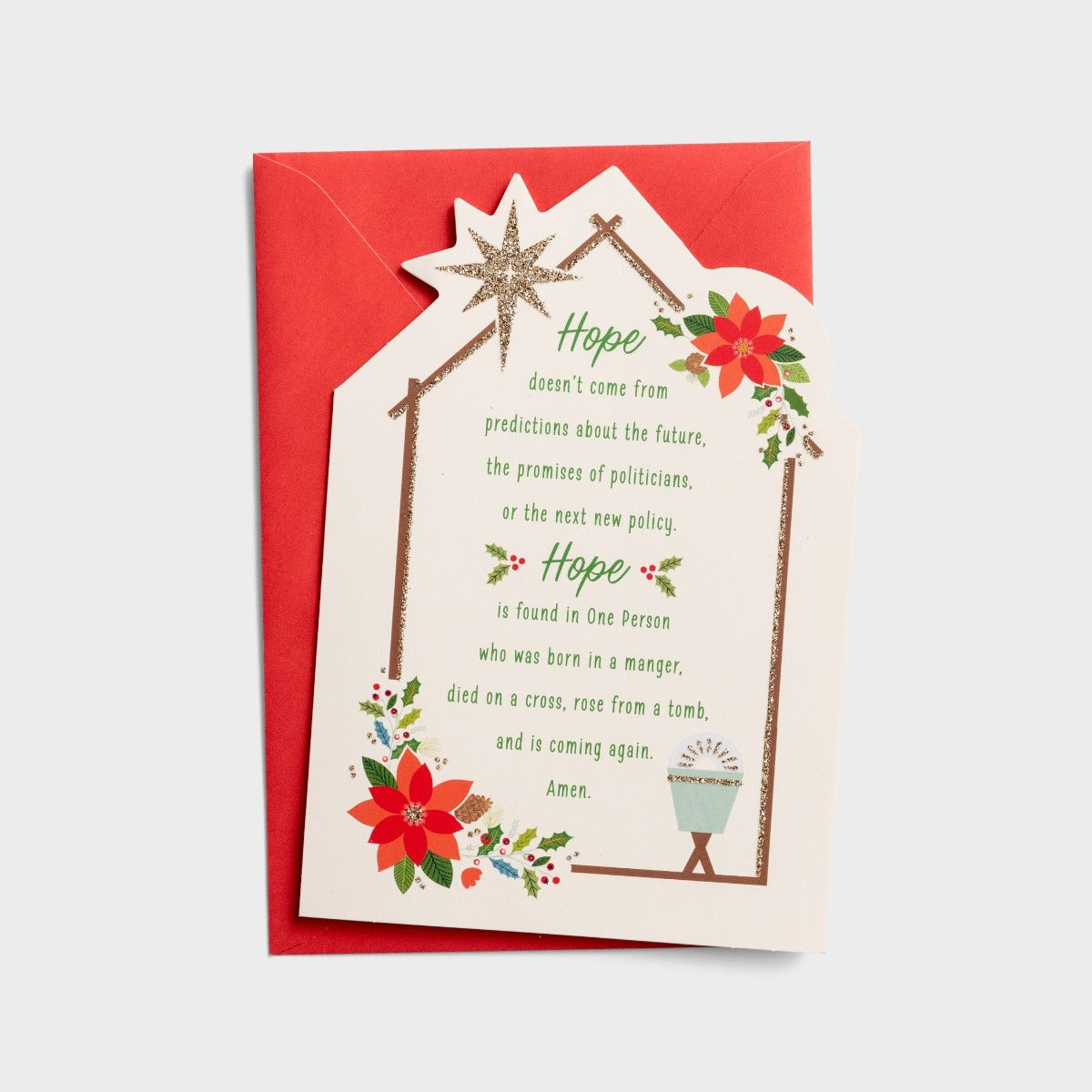 Select Christmas Cards - Hope In A Manger (18 cards) - The Christian Gift Company