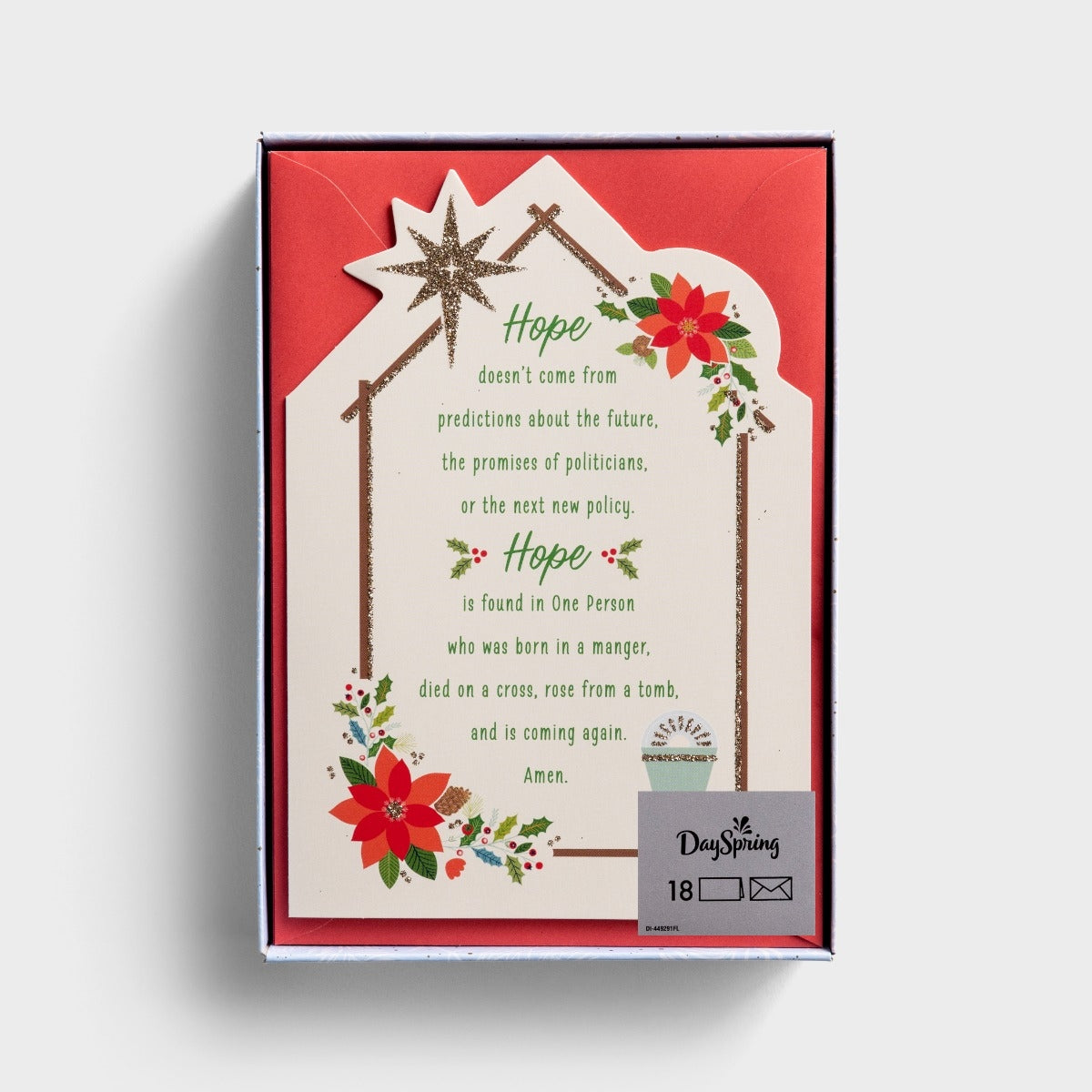 Select Christmas Cards - Hope In A Manger (18 cards) - The Christian Gift Company