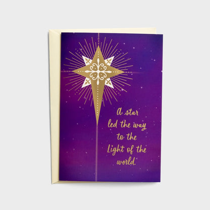 Select Christmas Cards - Light Of The World (18 cards) - The Christian Gift Company