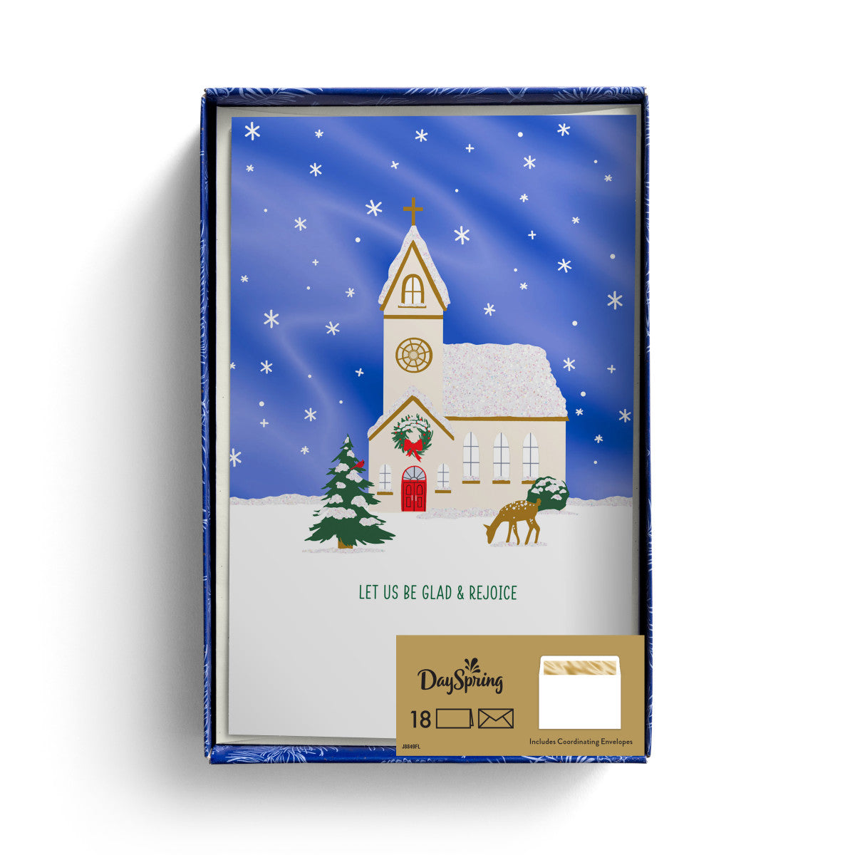 Let Us Be Glad and Rejoice - 18 Christmas Boxed Cards - The Christian Gift Company