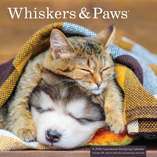 Whiskers & Paws 2026 Inspirational Wall Calendar - The Christian Gift Company
