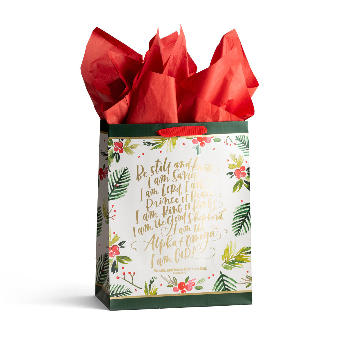 Be Still - Large Christmas Gift Bag - The Christian Gift Company