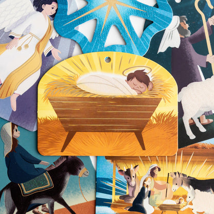 Jesus is Born - Nativity Ornament Book - The Christian Gift Company