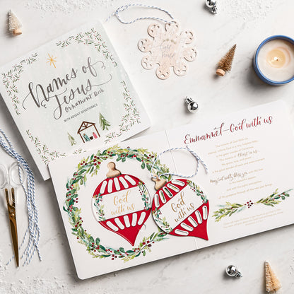 Emmanuel, God With Us - Ornament Book with Advent Devotionals - The Christian Gift Company