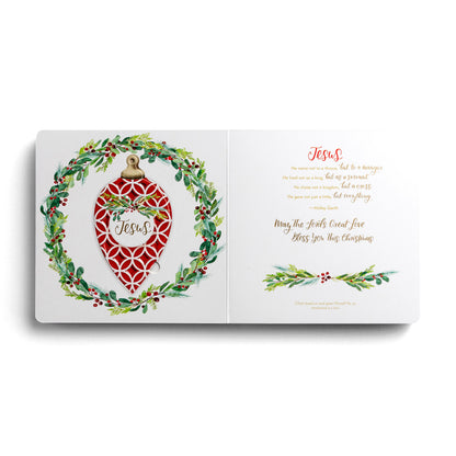 Emmanuel, God With Us - Ornament Book with Advent Devotionals - The Christian Gift Company