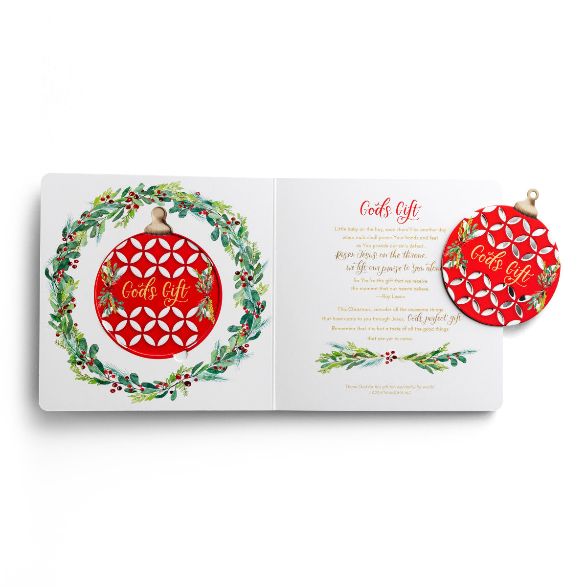 Emmanuel, God With Us - Ornament Book with Advent Devotionals - The Christian Gift Company