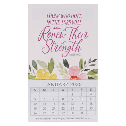 Those Who Hope in the Lord 2025 Mini Magnetic Calendar - Isaiah 40:31