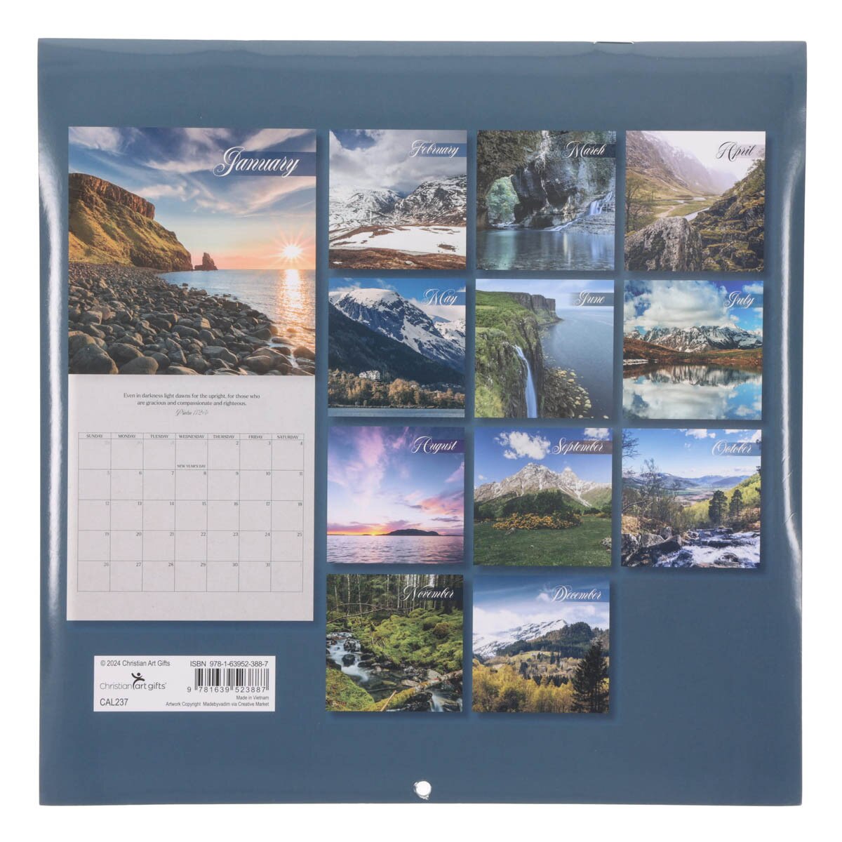 Be Strong in the Lord 2025 Large Wall Calendar - Ephesians 6:10