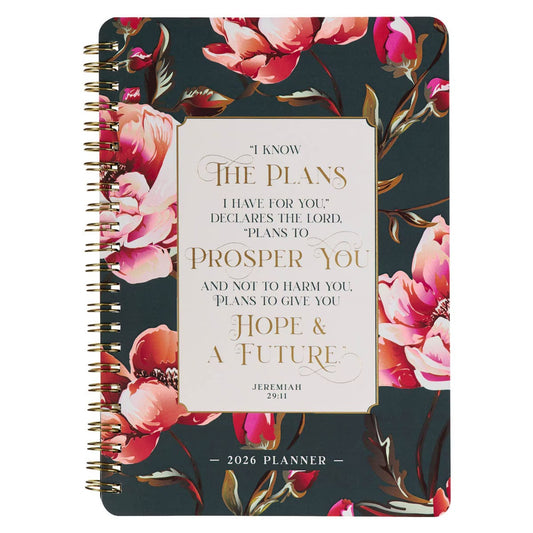 2026 I Know the Plans Spiral Weekly Planner - Jeremiah 29:11 - The Christian Gift Company