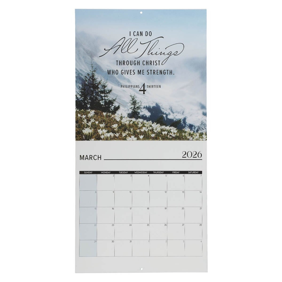 2026 Everything Beautiful Large Wall Calendar - The Christian Gift Company