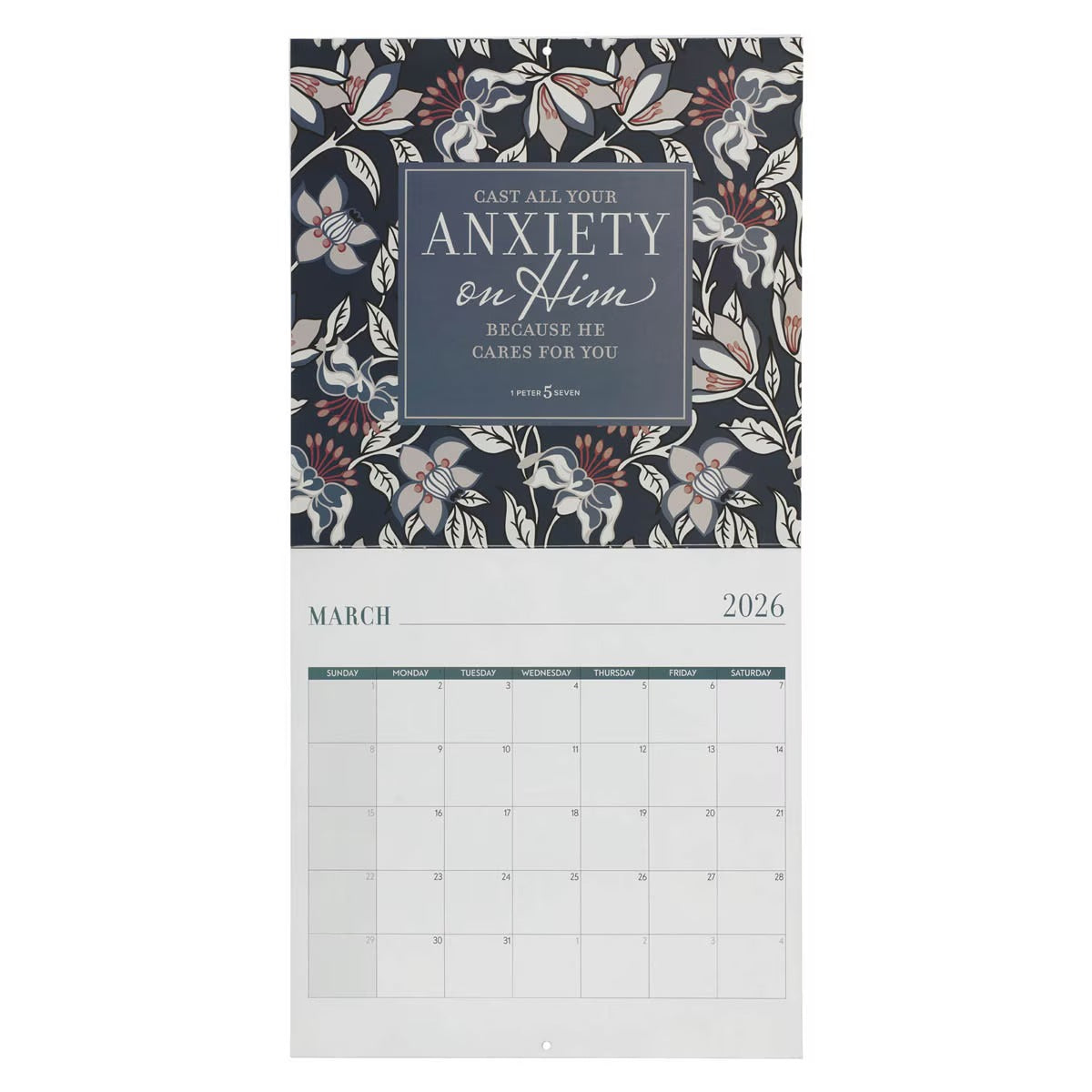 2026 Be Still and Know Large Wall Calendar - Psalm 46:10 - The Christian Gift Company
