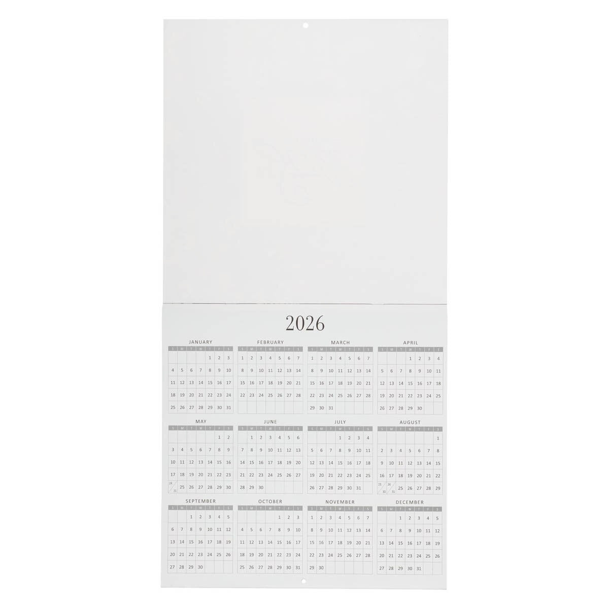 2026 Be Still and Know Large Wall Calendar - Psalm 46:10 - The Christian Gift Company