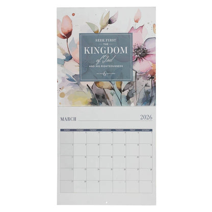 2026 I Know the Plans Large Wall Calendar - Jeremiah 29:11 - The Christian Gift Company