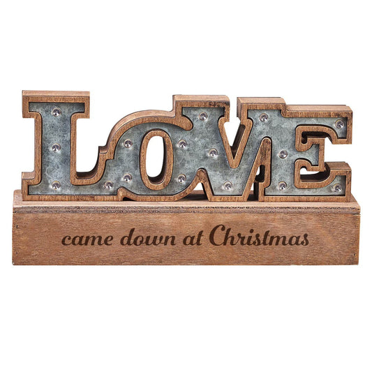 LOVE Tabletop Lighted Sign - The Christian Gift Company